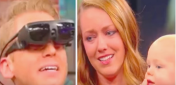 blind man sees wife for first time
